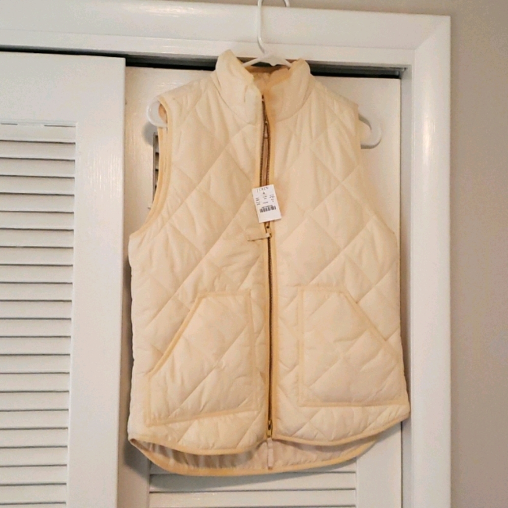 J Crew Cream Vest